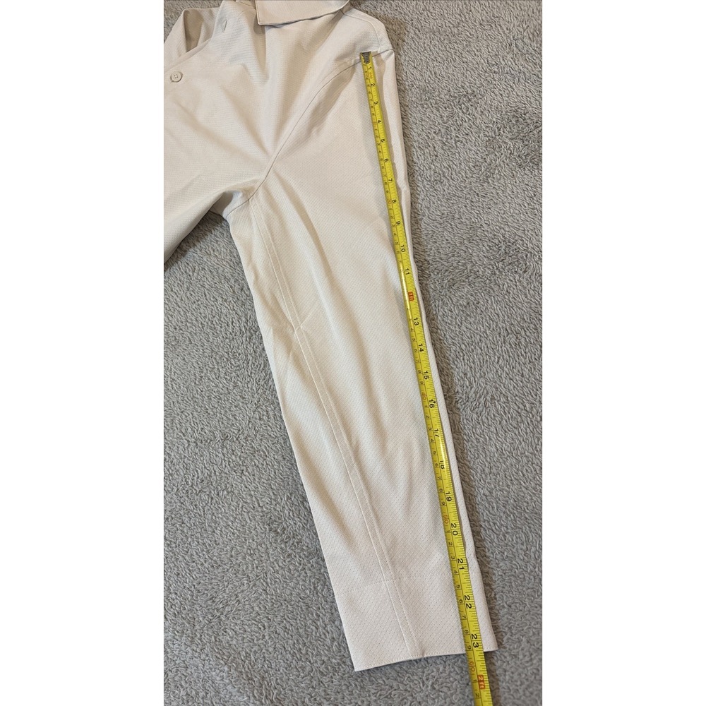 Lululemon WovenAir Half Button Lightweight Pullover Men's Size Small Ivory Beige - Picture 7 of 10